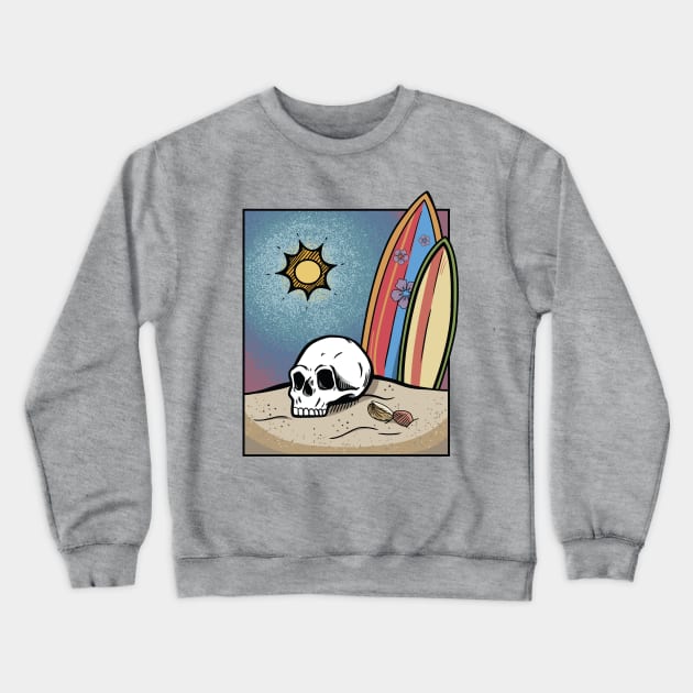 Surf's up Crewneck Sweatshirt by assassinette